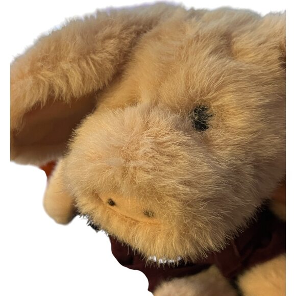 Vtg BOYDS BEARS "Primrose Pig" Purple Overalls Jointed Collectible Plush 10" T - Picture 10 of 16